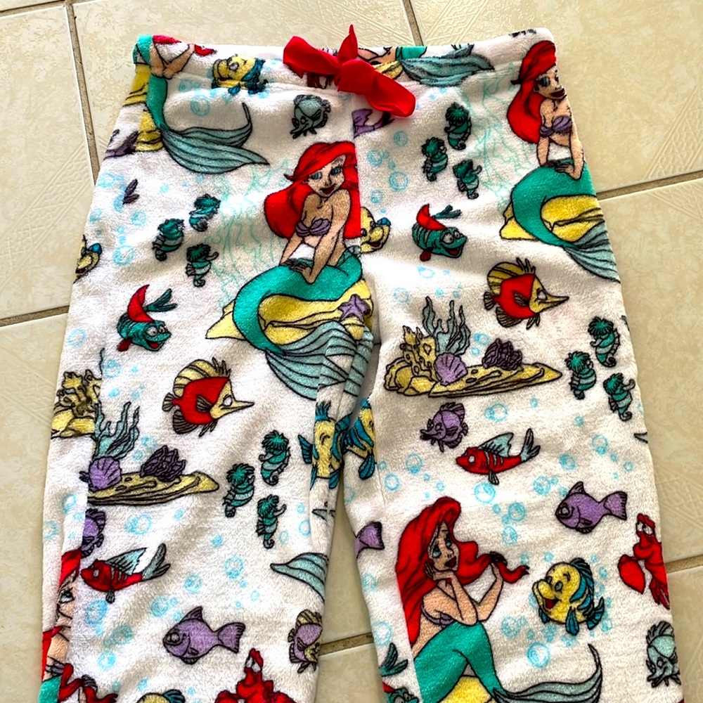 Soft Fleece Disney Little Mermaid Ariel Pants Size Medium M